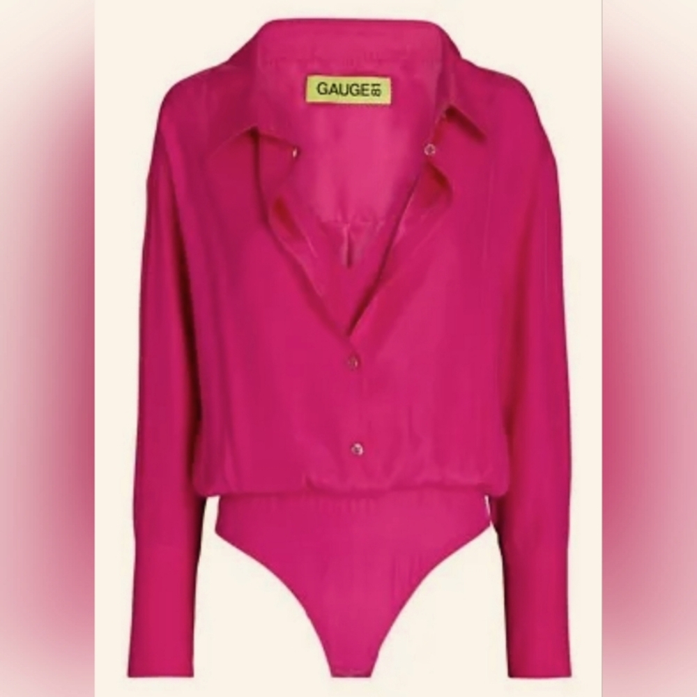 GAUGE81 Kura Silk Button-Down Bodysuit